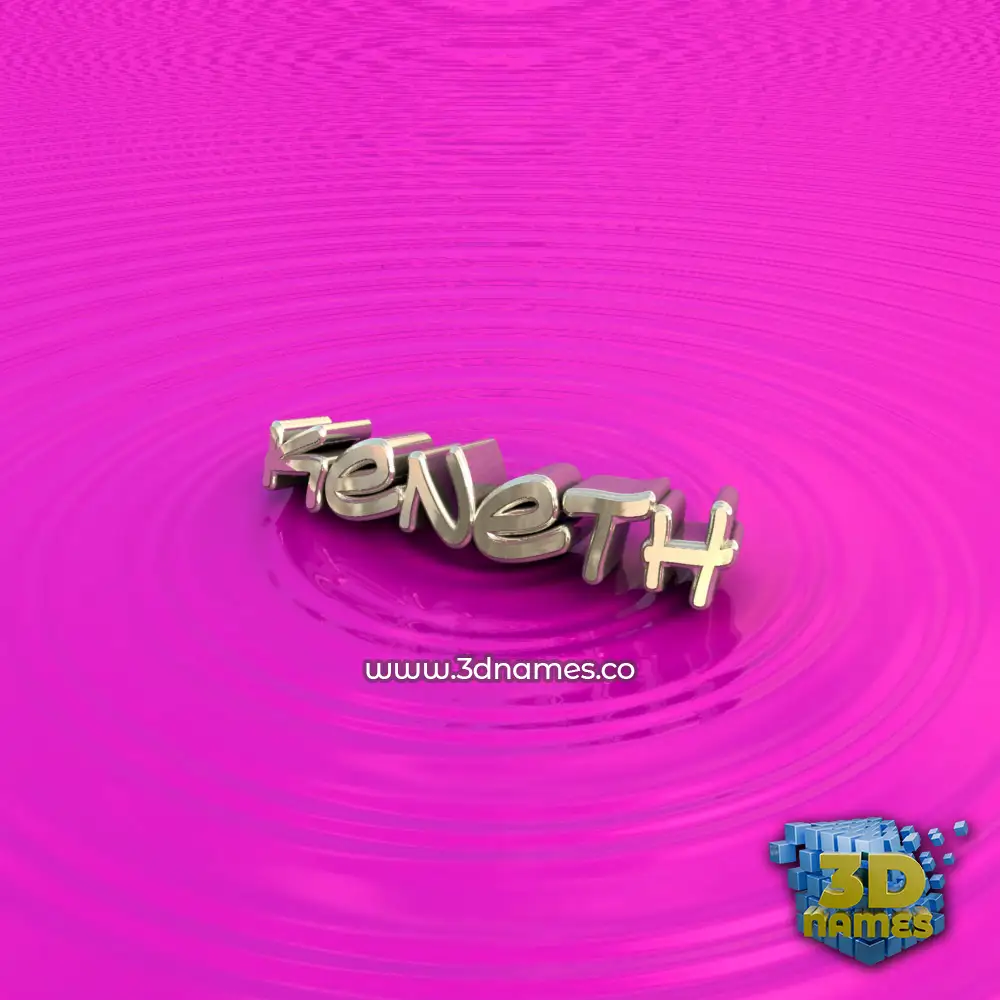keneth in Pink Graffiti style - 3D name wallpaper