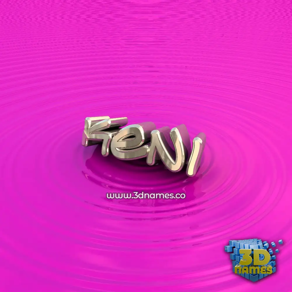 keni in Pink Graffiti style - 3D name wallpaper
