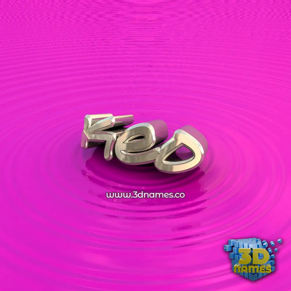 keo in Pink Graffiti style - 3D name wallpaper