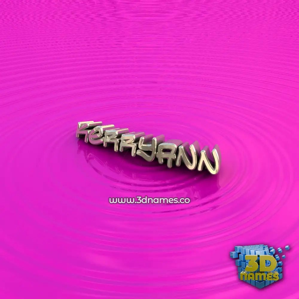 kerryann in Pink Graffiti style - 3D name wallpaper
