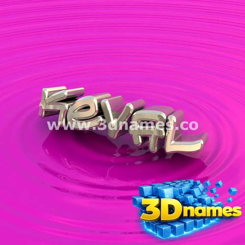 keval in Pink Graffiti style - 3D name wallpaper