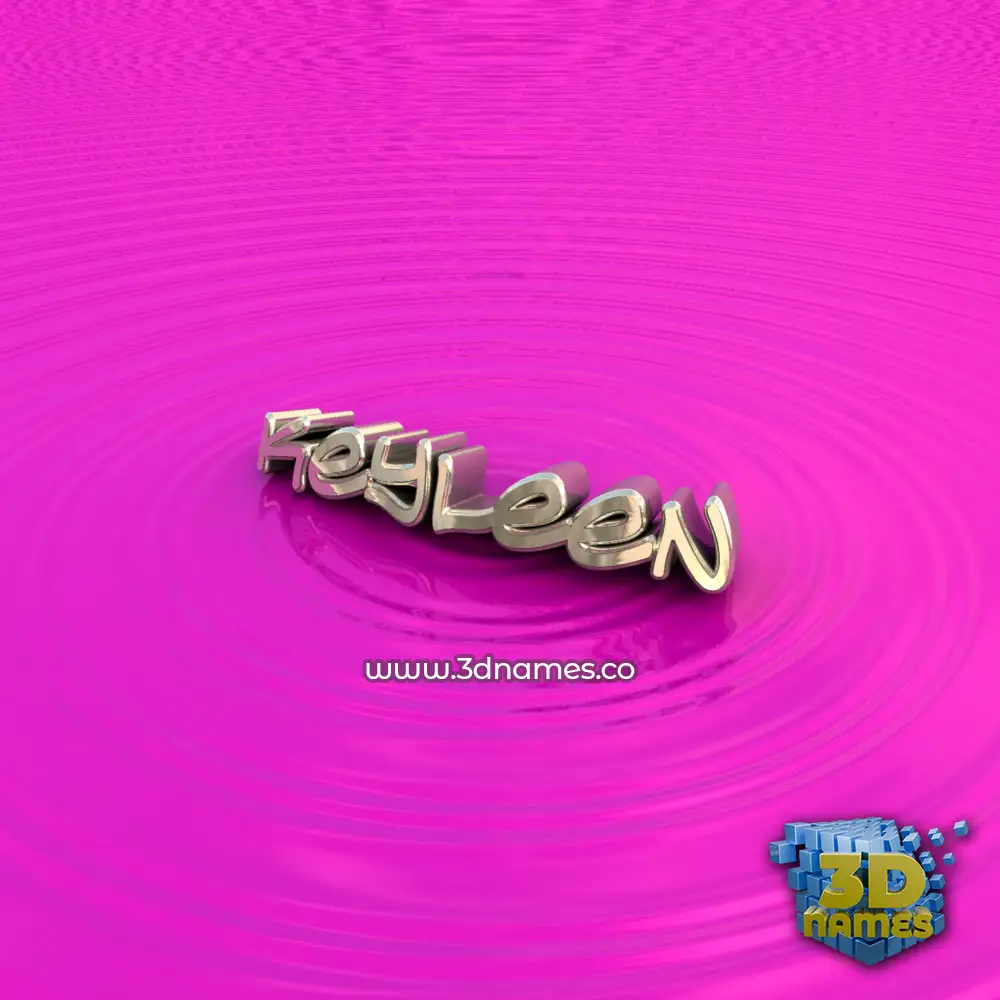 keyleen in Pink Graffiti style - 3D name wallpaper