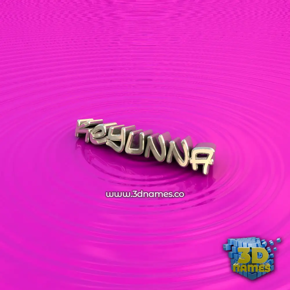 keyunna in Pink Graffiti style - 3D name wallpaper