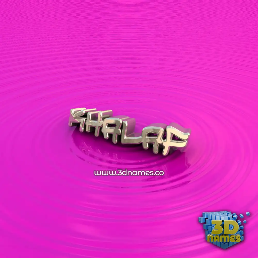 khalaf in Pink Graffiti style - 3D name wallpaper