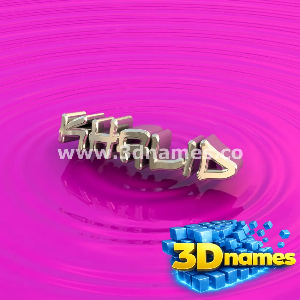khalid in Pink Graffiti style - 3D name wallpaper