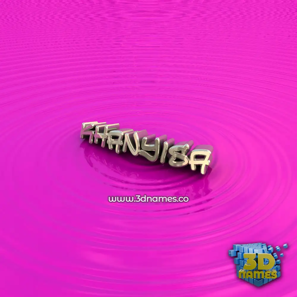khanyisa in Pink Graffiti style - 3D name wallpaper