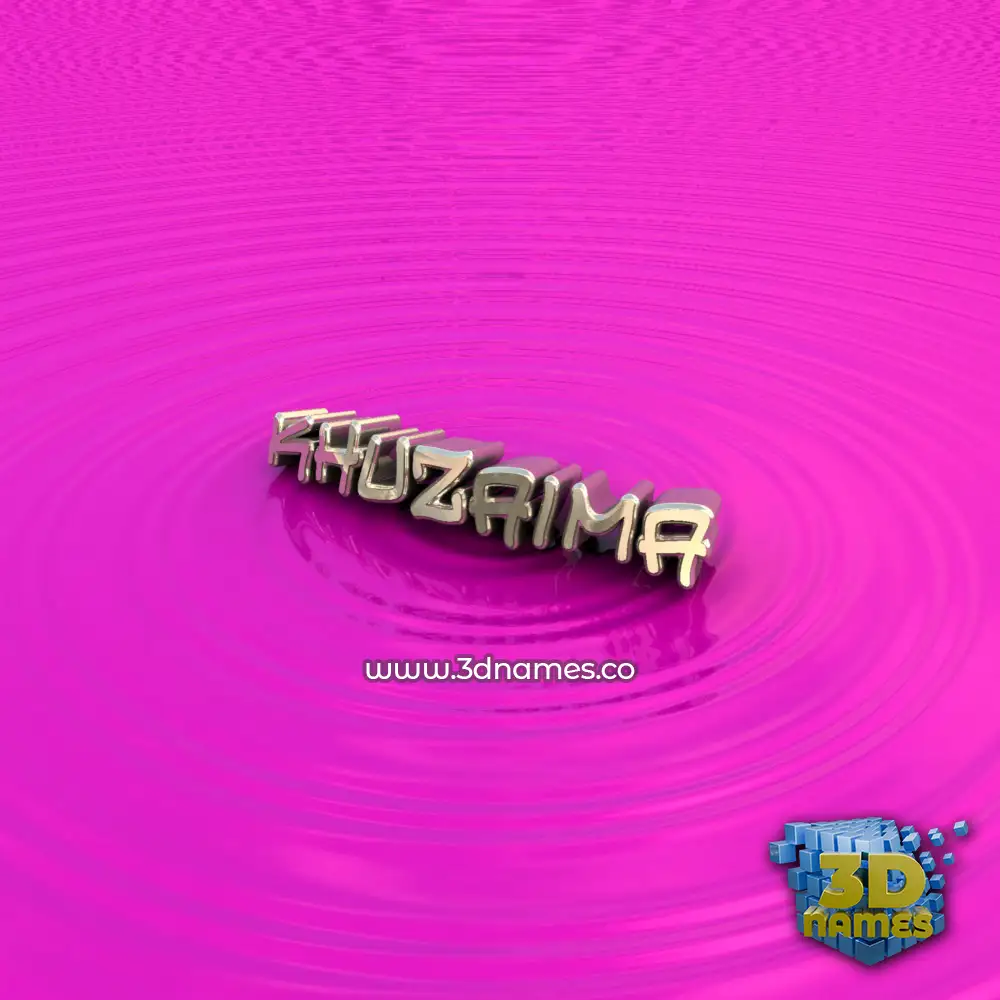 khuzaima in Pink Graffiti style - 3D name wallpaper
