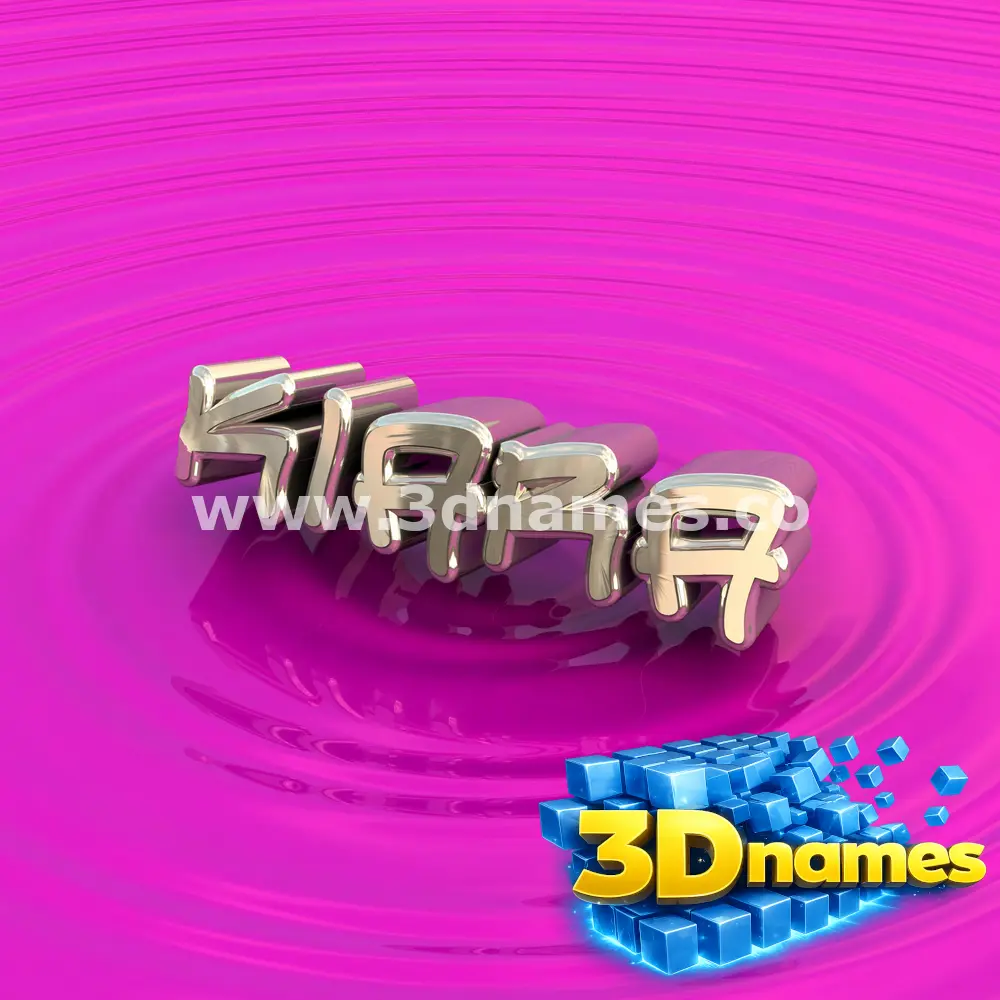 kiara in Pink Graffiti style - 3D name wallpaper