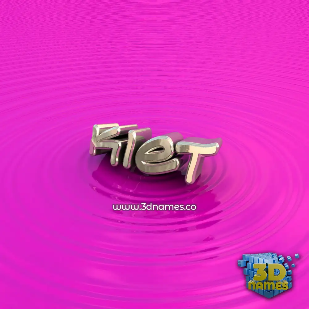 kiet in Pink Graffiti style - 3D name wallpaper