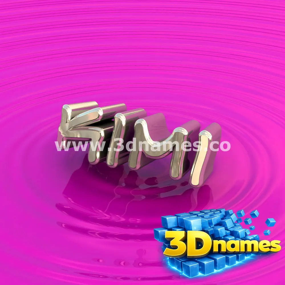 kimi in Pink Graffiti style - 3D name wallpaper