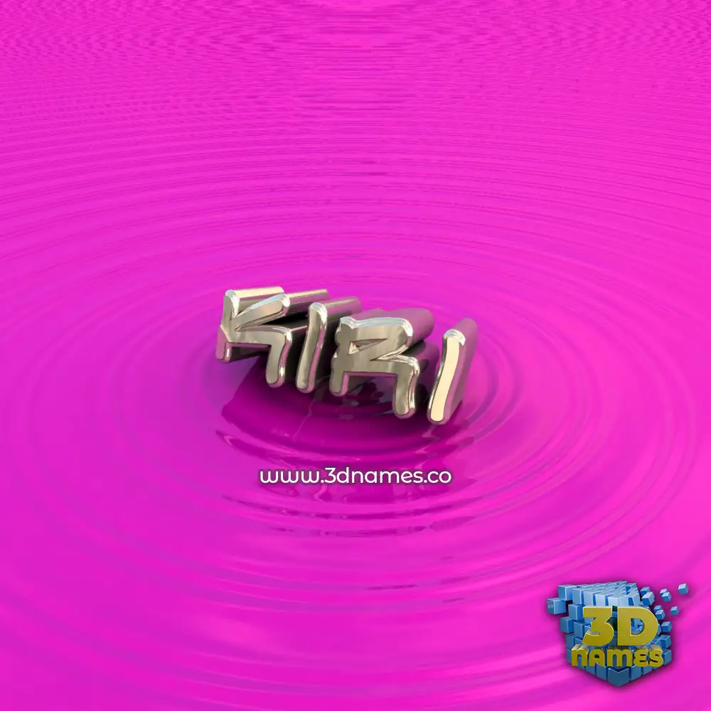 kiri in Pink Graffiti style - 3D name wallpaper
