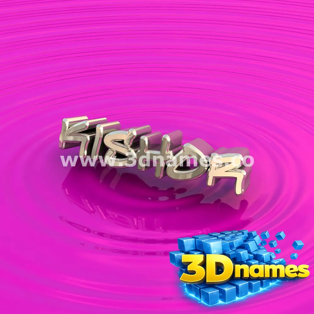 kishor in Pink Graffiti style - 3D name wallpaper