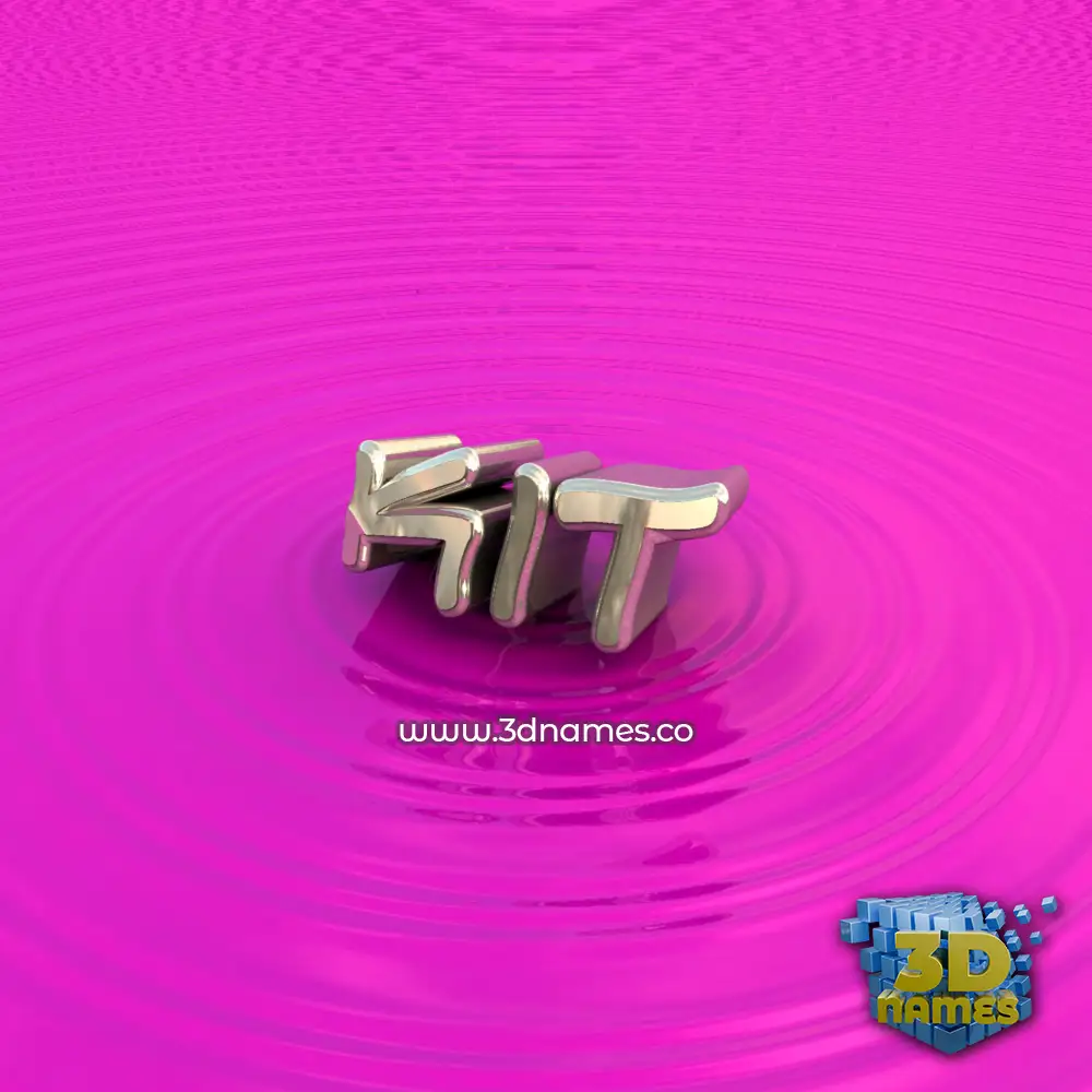 kit in Pink Graffiti style - 3D name wallpaper