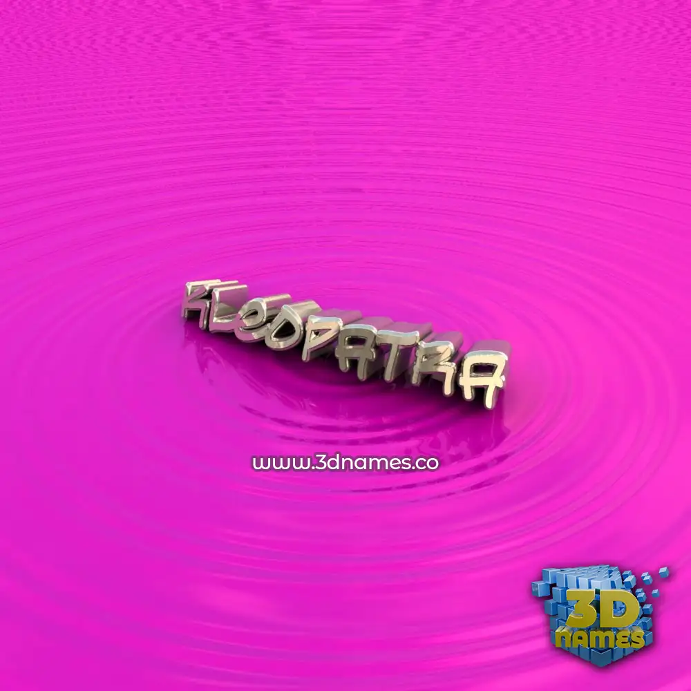 kleopatra in Pink Graffiti style - 3D name wallpaper