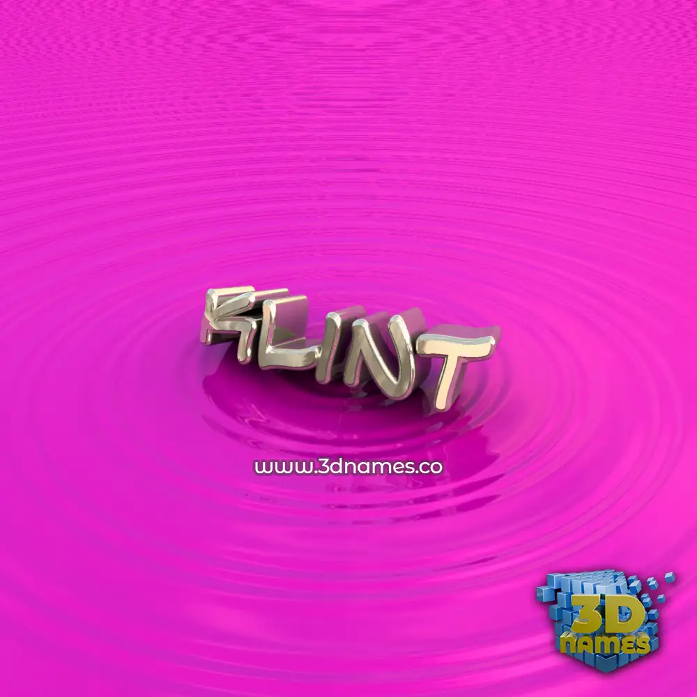 klint in Pink Graffiti style - 3D name wallpaper