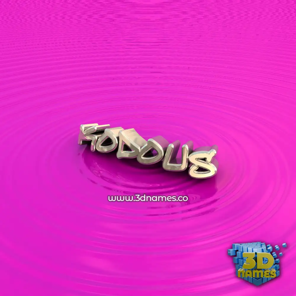 kodous in Pink Graffiti style - 3D name wallpaper