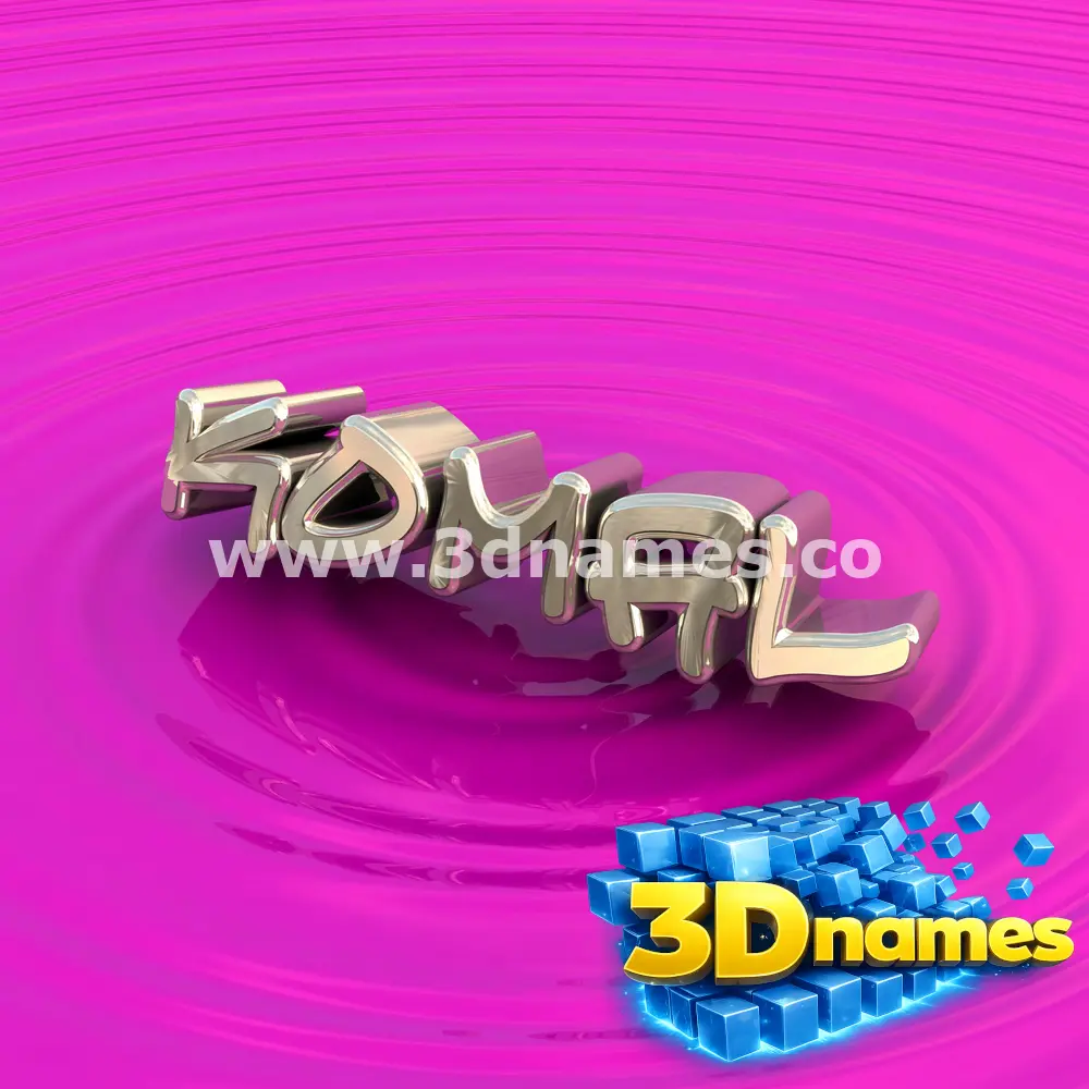 komal in Pink Graffiti style - 3D name wallpaper