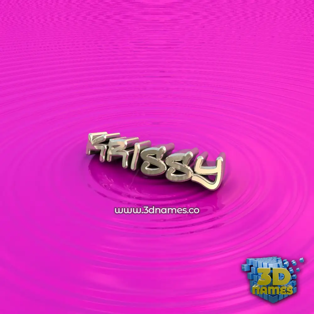 krissy in Pink Graffiti style - 3D name wallpaper