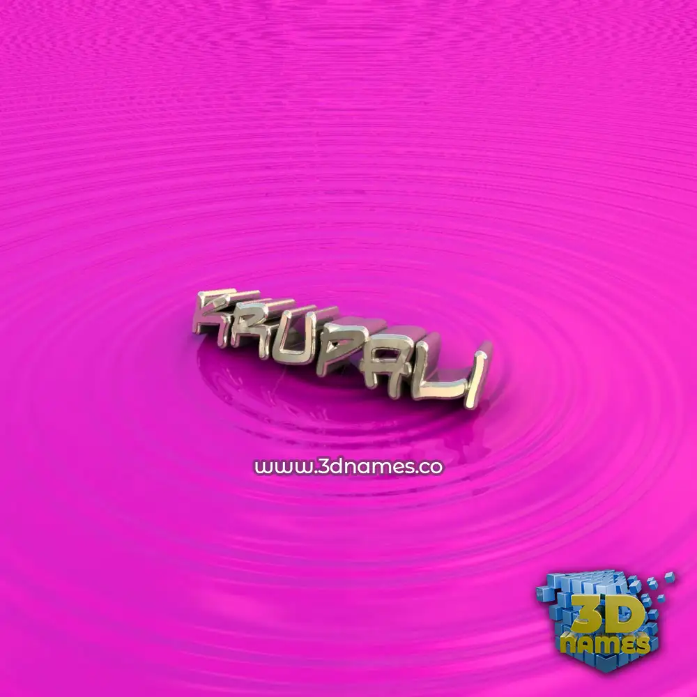 krupali in Pink Graffiti style - 3D name wallpaper