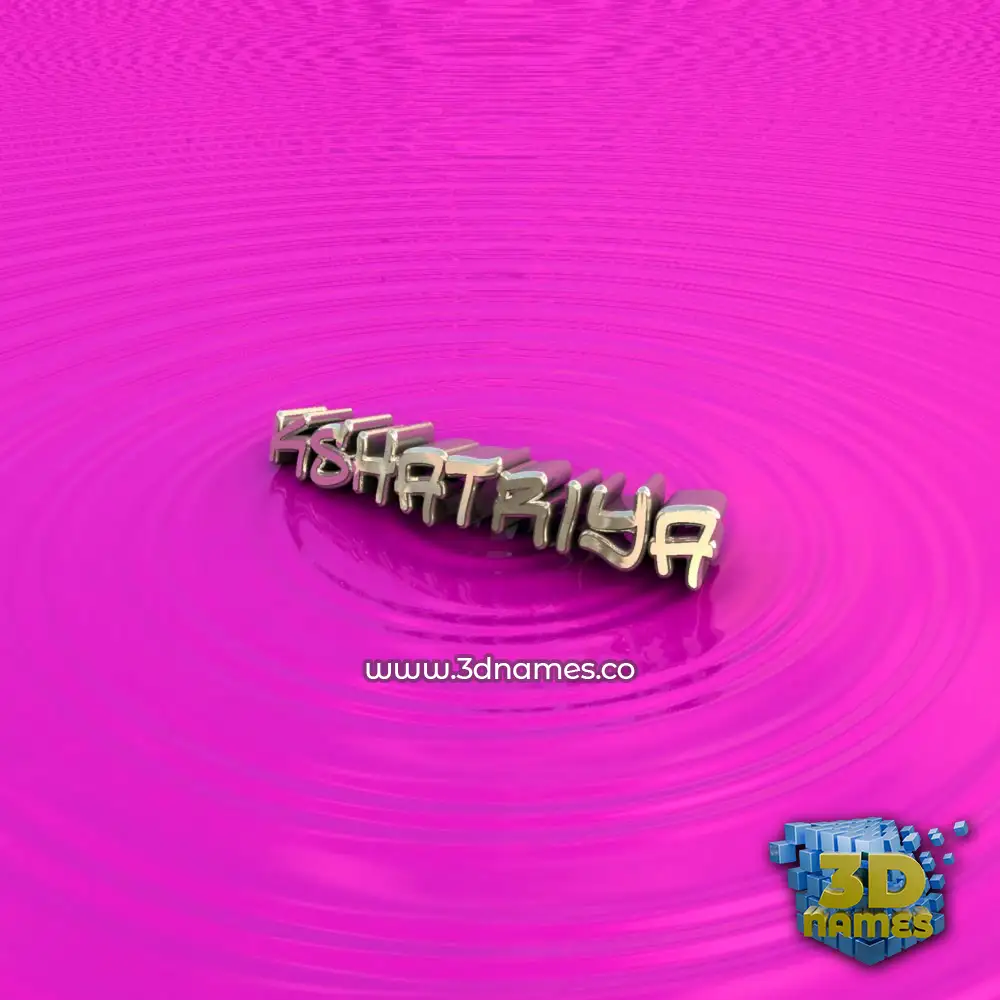 kshatriya in Pink Graffiti style - 3D name wallpaper