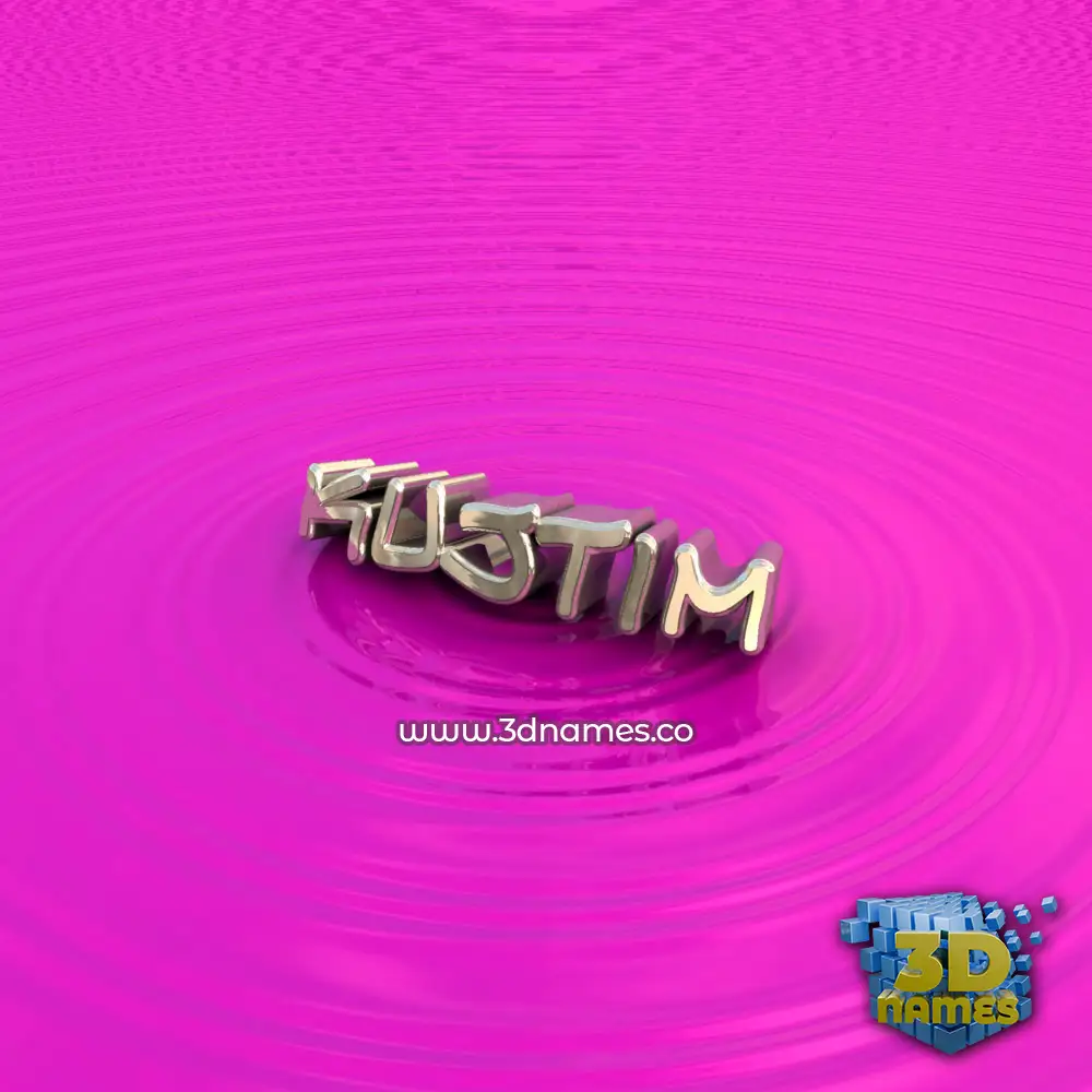 kujtim in Pink Graffiti style - 3D name wallpaper