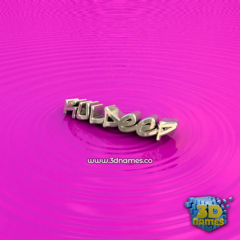 kuldeep in Pink Graffiti style - 3D name wallpaper