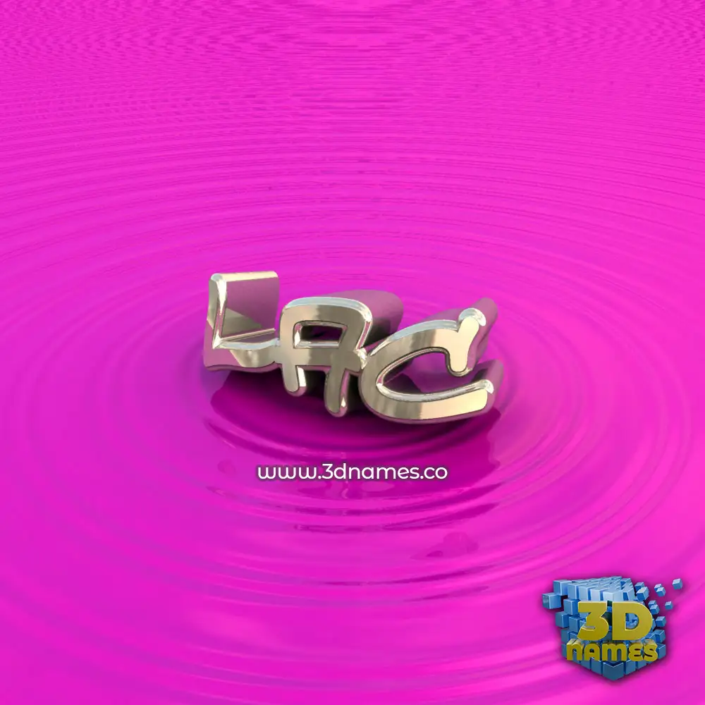 lac in Pink Graffiti style - 3D name wallpaper