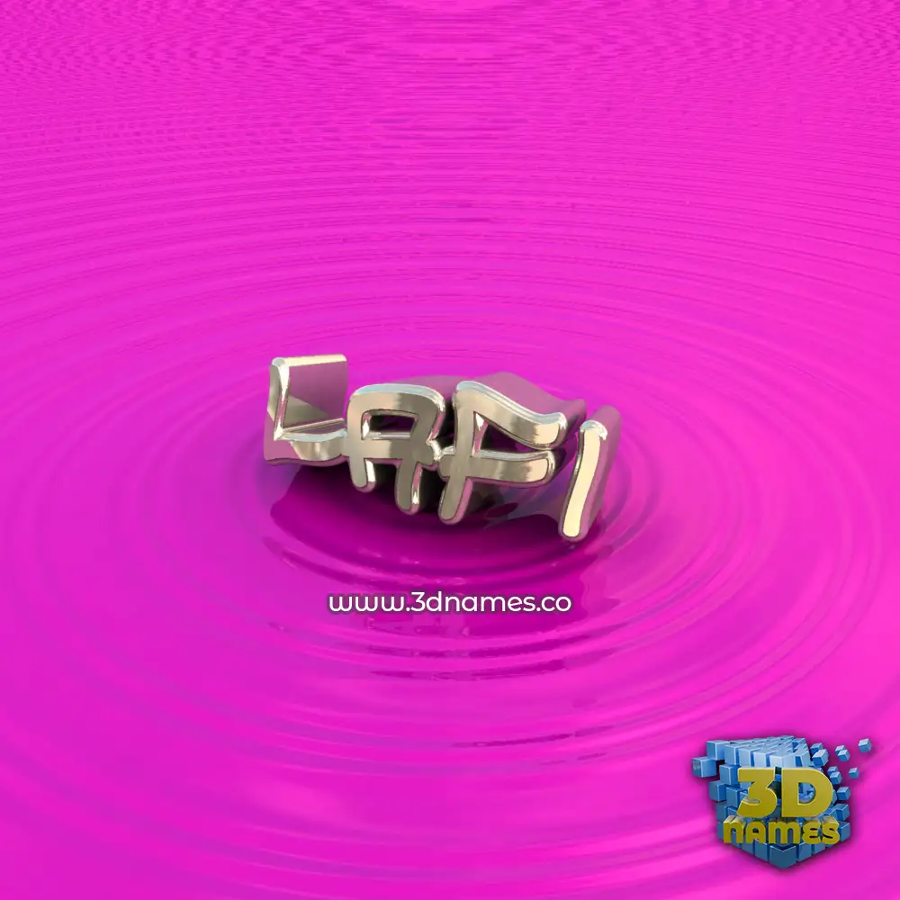lafi in Pink Graffiti style - 3D name wallpaper