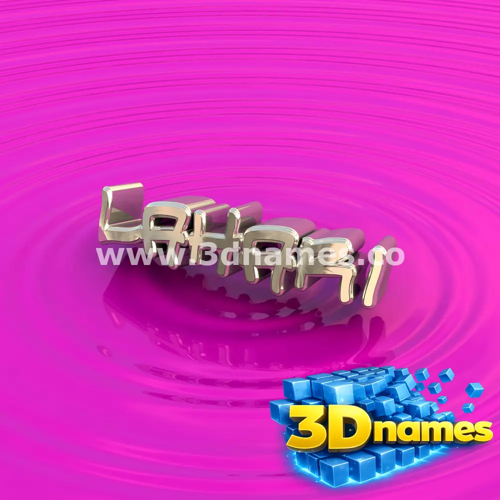 lahari in Pink Graffiti style - 3D name wallpaper