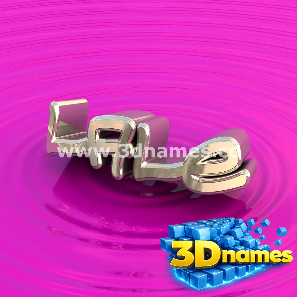 lale in Pink Graffiti style - 3D name wallpaper