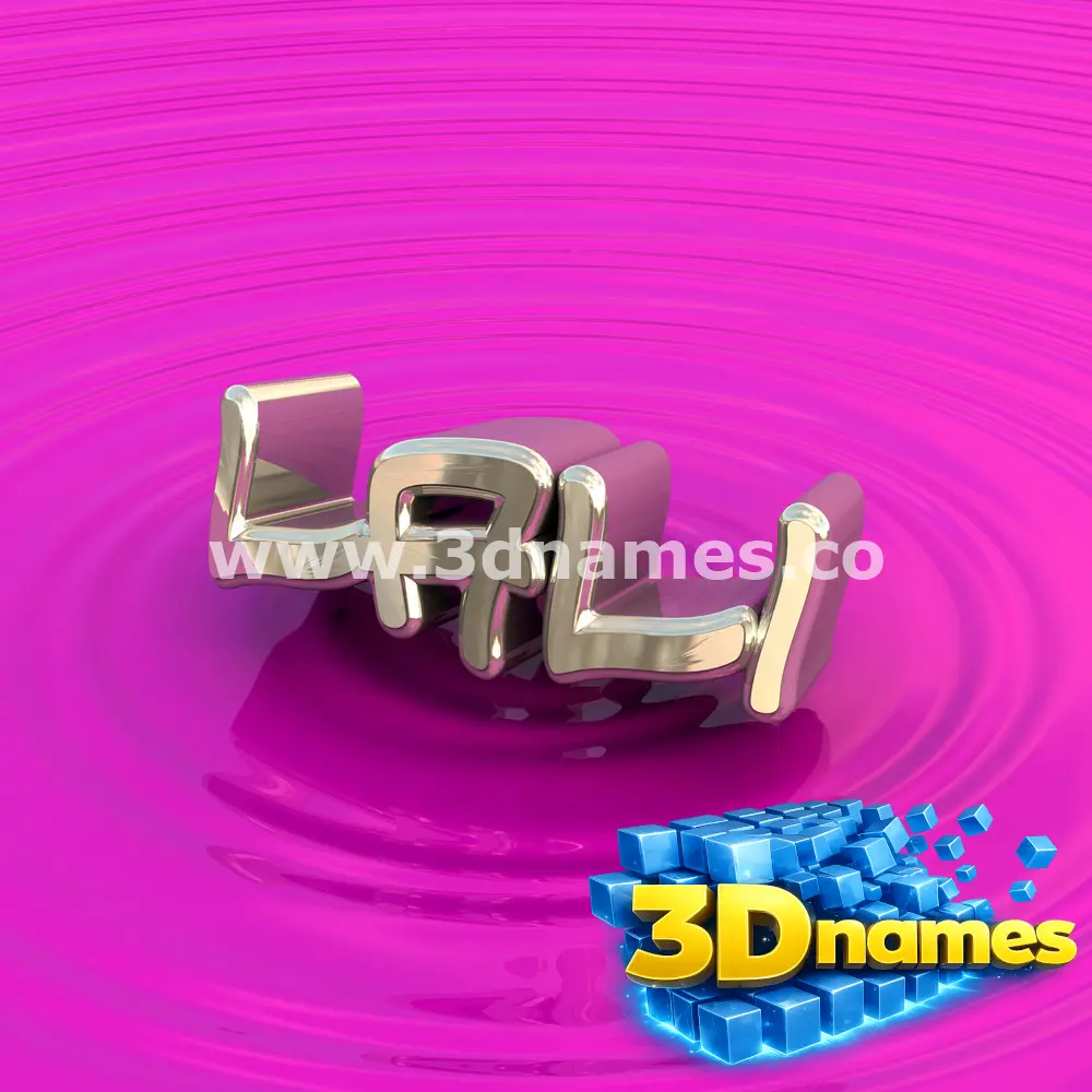 lali in Pink Graffiti style - 3D name wallpaper