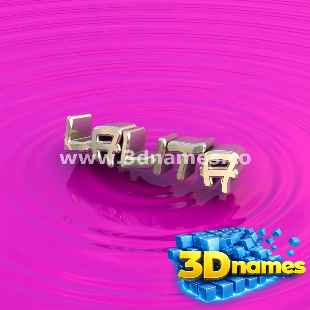 lalita in Pink Graffiti style - 3D name wallpaper