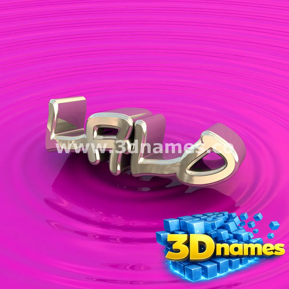 lalo in Pink Graffiti style - 3D name wallpaper