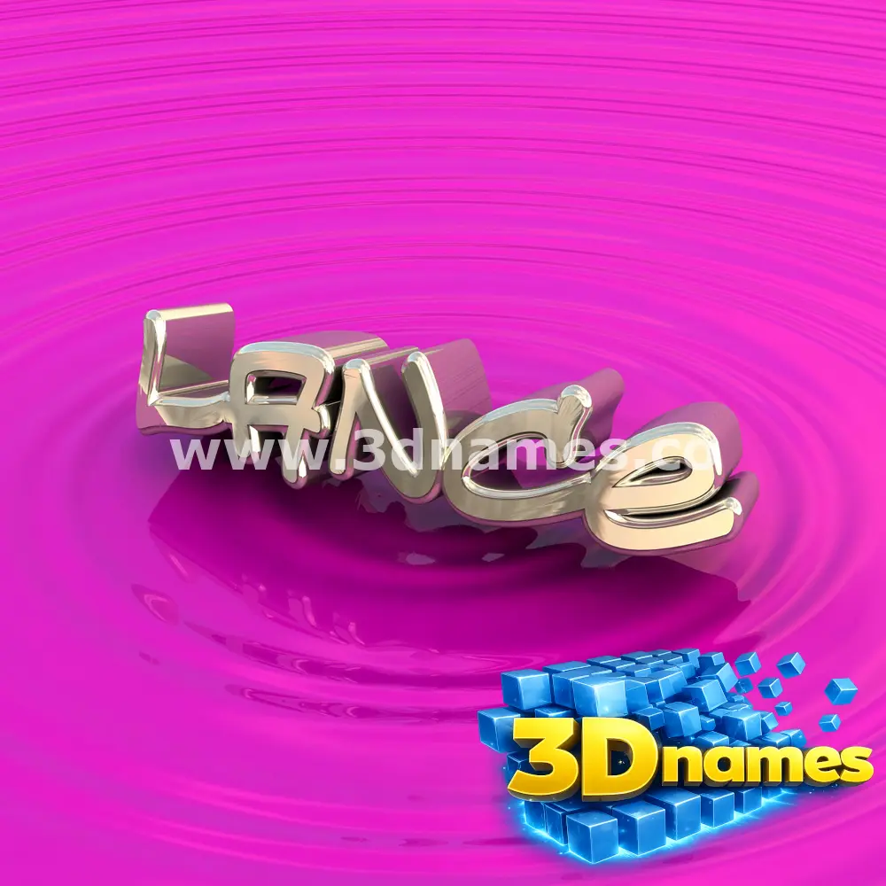 lance in Pink Graffiti style - 3D name wallpaper