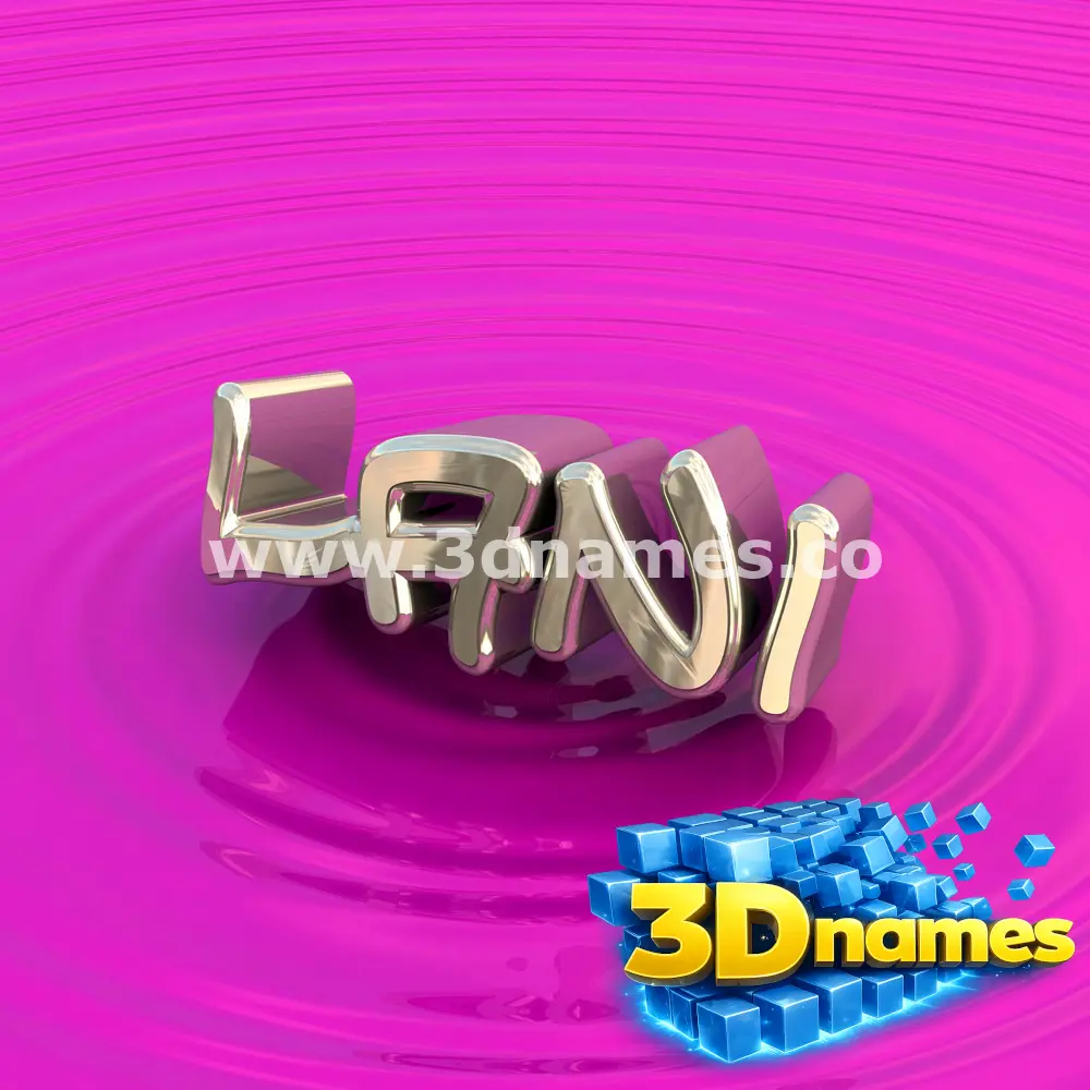 lani in Pink Graffiti style - 3D name wallpaper