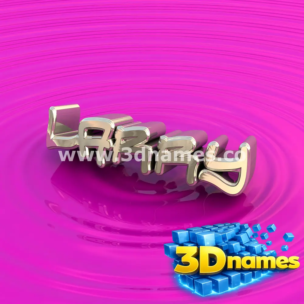 larry in Pink Graffiti style - 3D name wallpaper