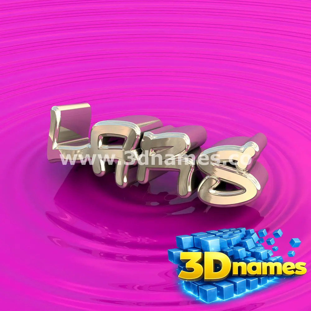 lars in Pink Graffiti style - 3D name wallpaper