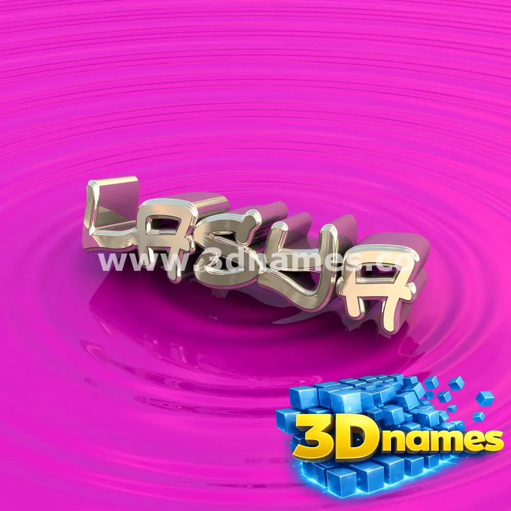 lasya in Pink Graffiti style - 3D name wallpaper