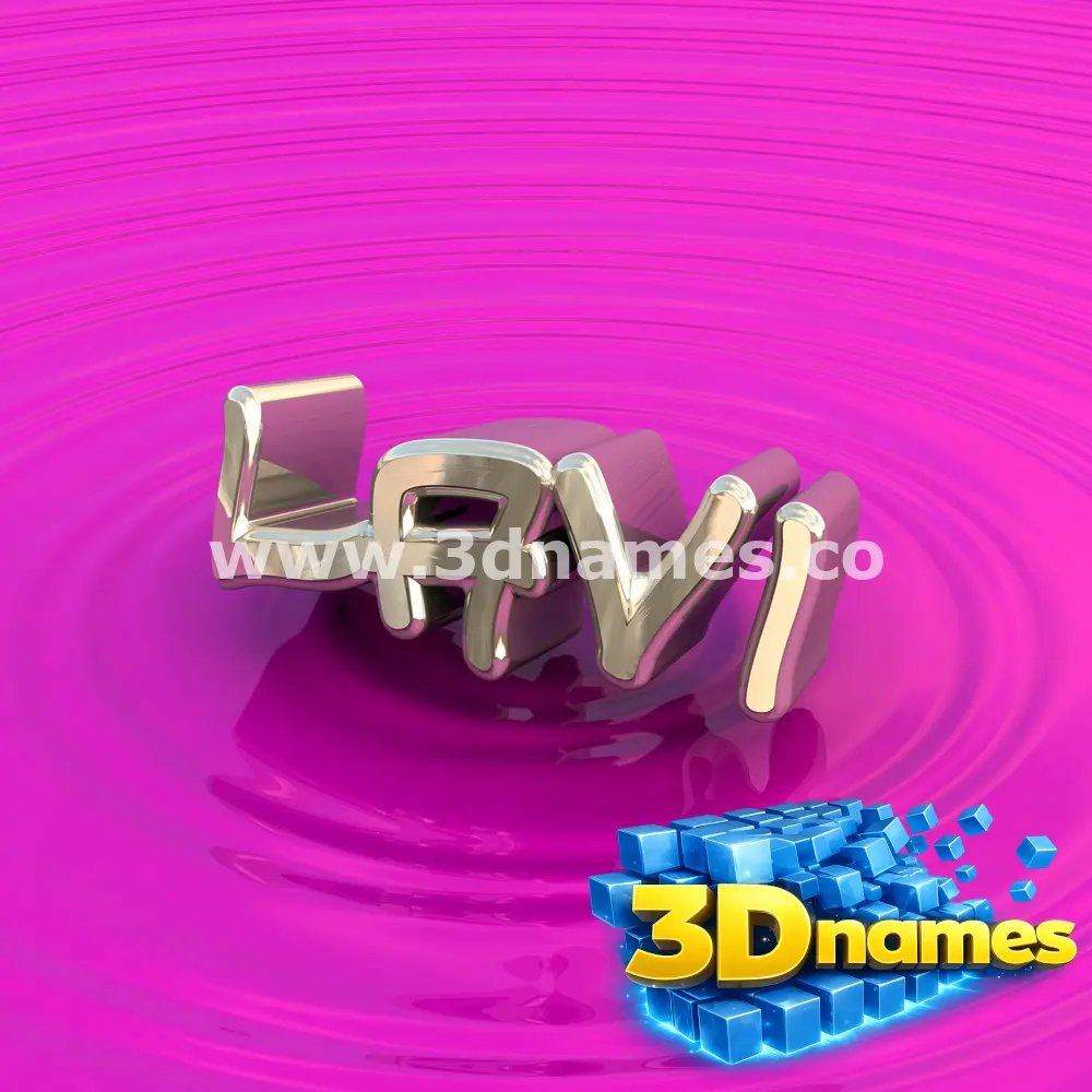lavi in Pink Graffiti style - 3D name wallpaper