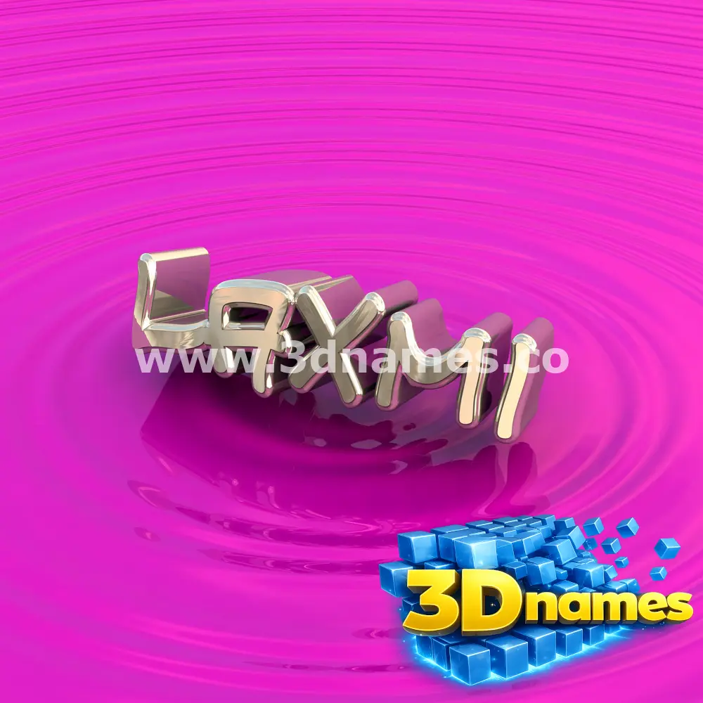 laxmi in Pink Graffiti style - 3D name wallpaper