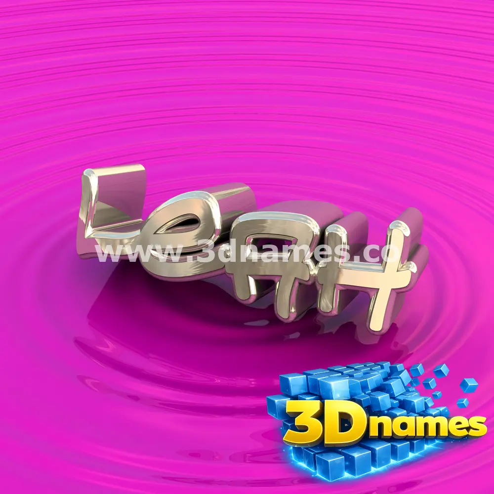 leah in Pink Graffiti style - 3D name wallpaper