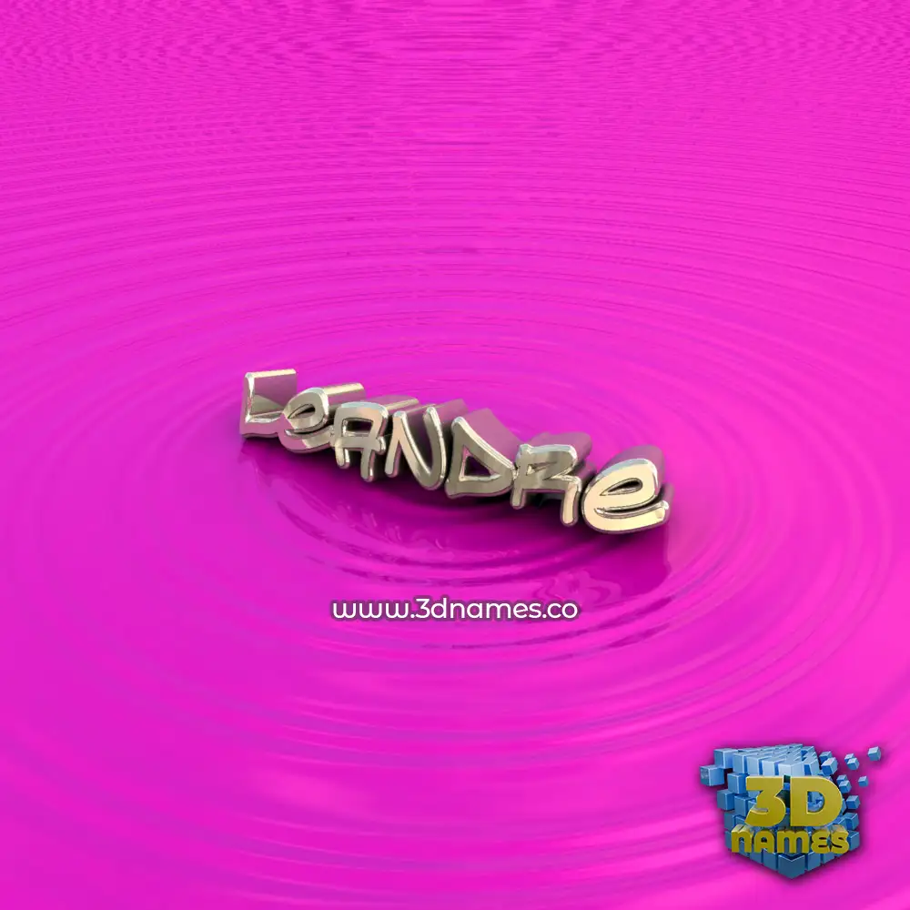 leandre in Pink Graffiti style - 3D name wallpaper