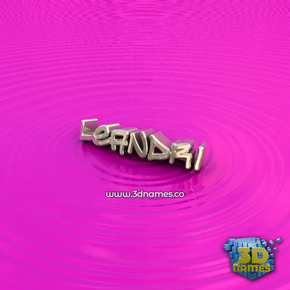 leandri in Pink Graffiti style - 3D name wallpaper