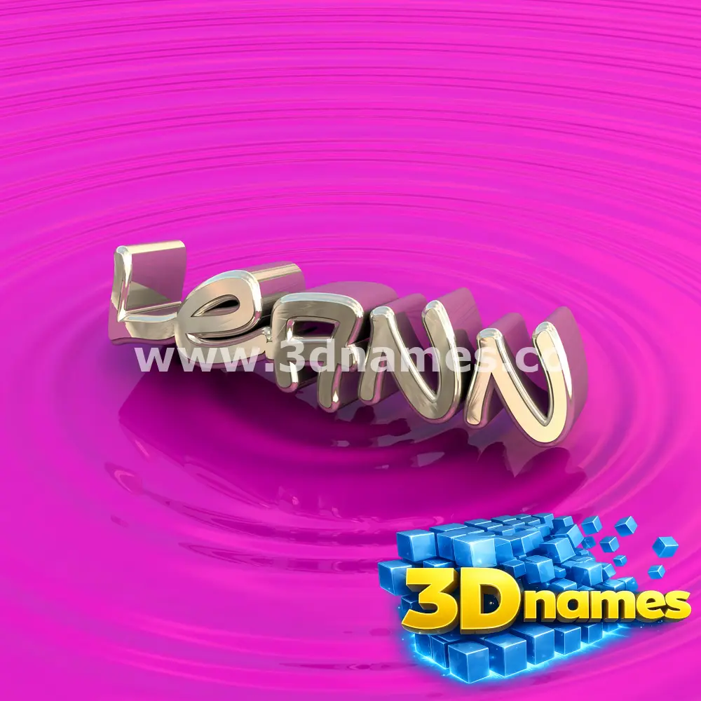 leann in Pink Graffiti style - 3D name wallpaper