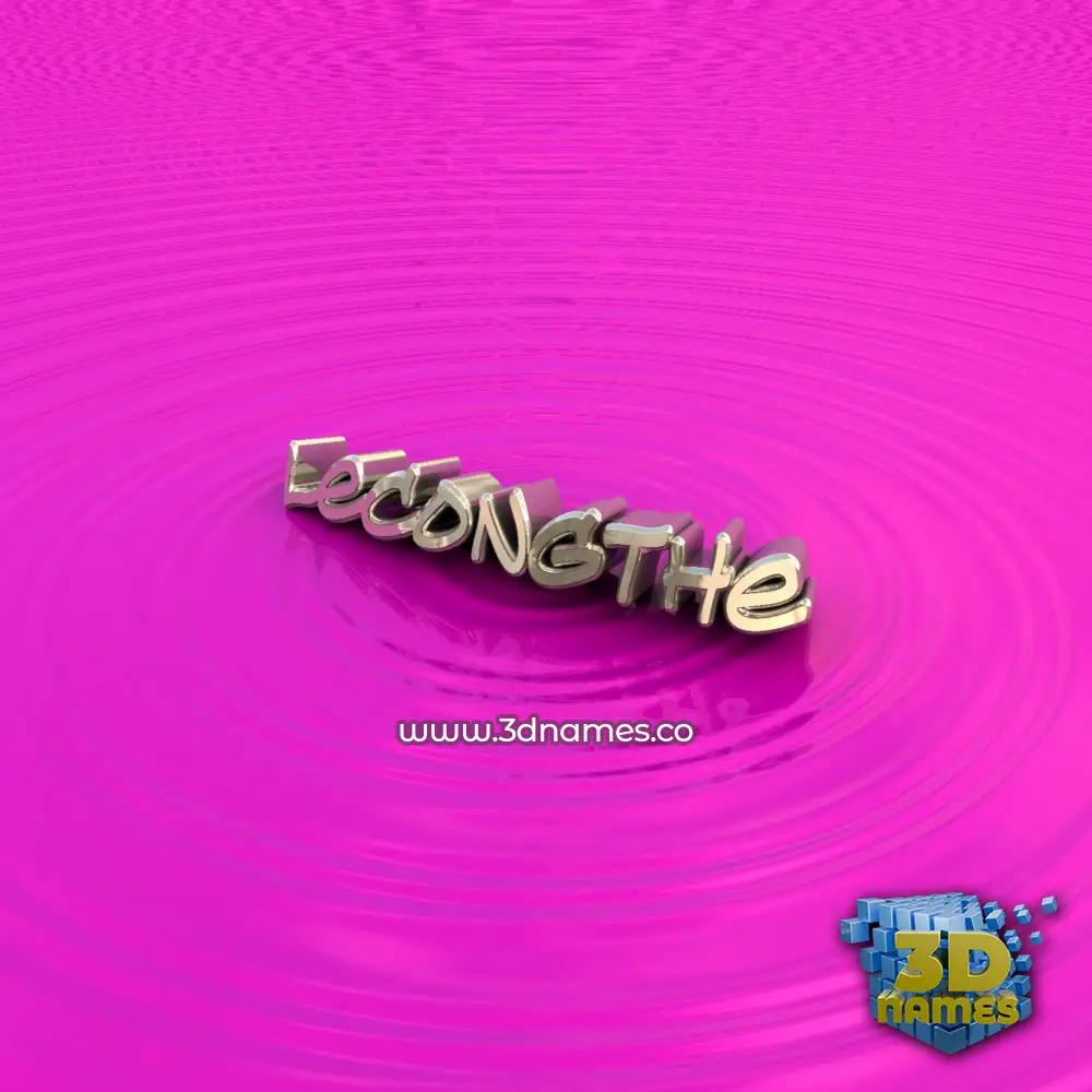lecongthe in Pink Graffiti style - 3D name wallpaper