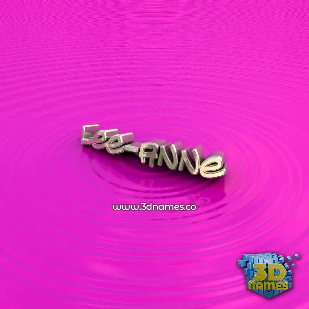 lee-anne in Pink Graffiti style - 3D name wallpaper