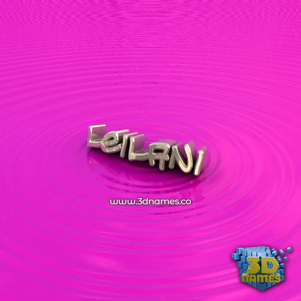 leilani in Pink Graffiti style - 3D name wallpaper