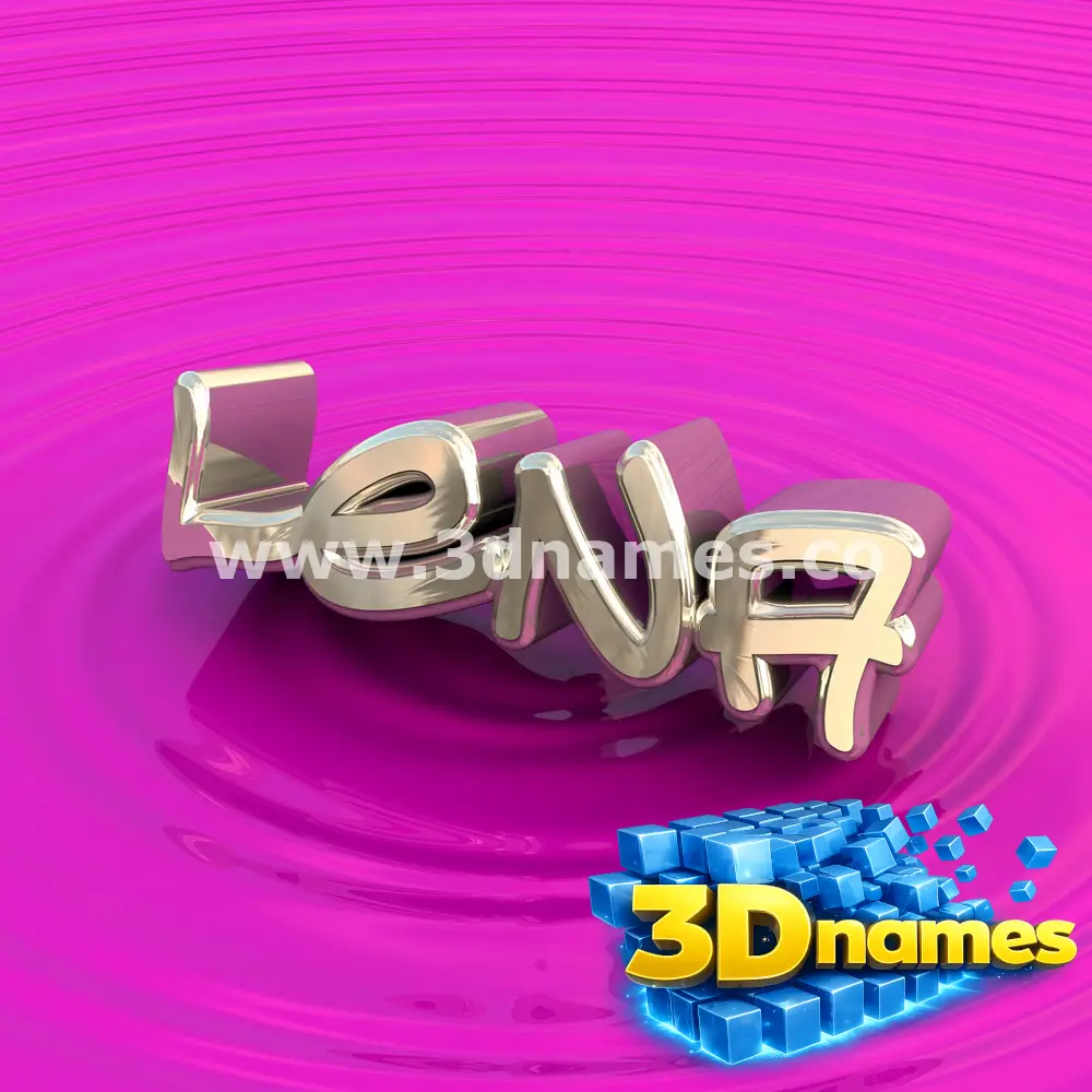 lena in Pink Graffiti style - 3D name wallpaper