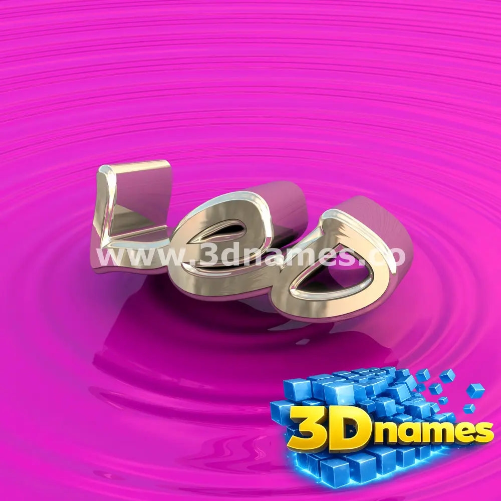 leo in Pink Graffiti style - 3D name wallpaper