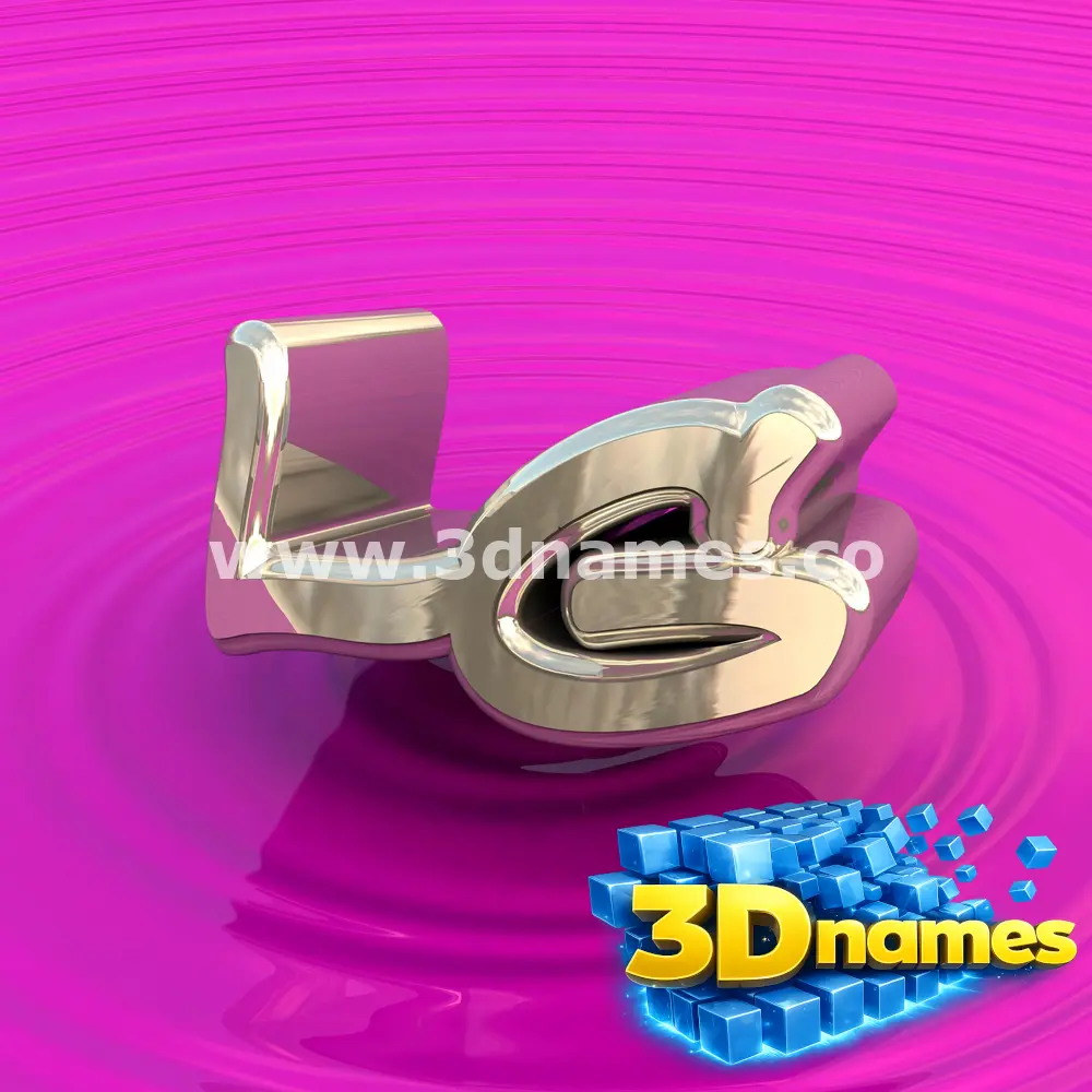 lg in Pink Graffiti style - 3D name wallpaper